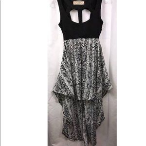 high low aztec dress